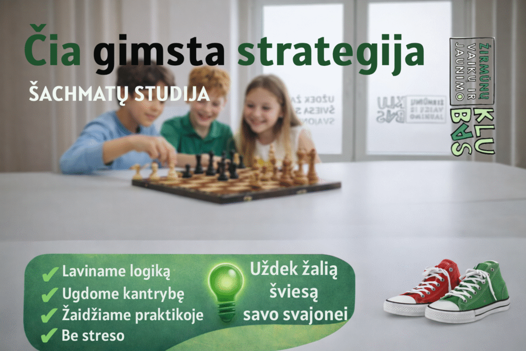 Sekcja szachowa dla dzieci – Klub dla dzieci i młodzieży w Żirmūnach, Żirmūny