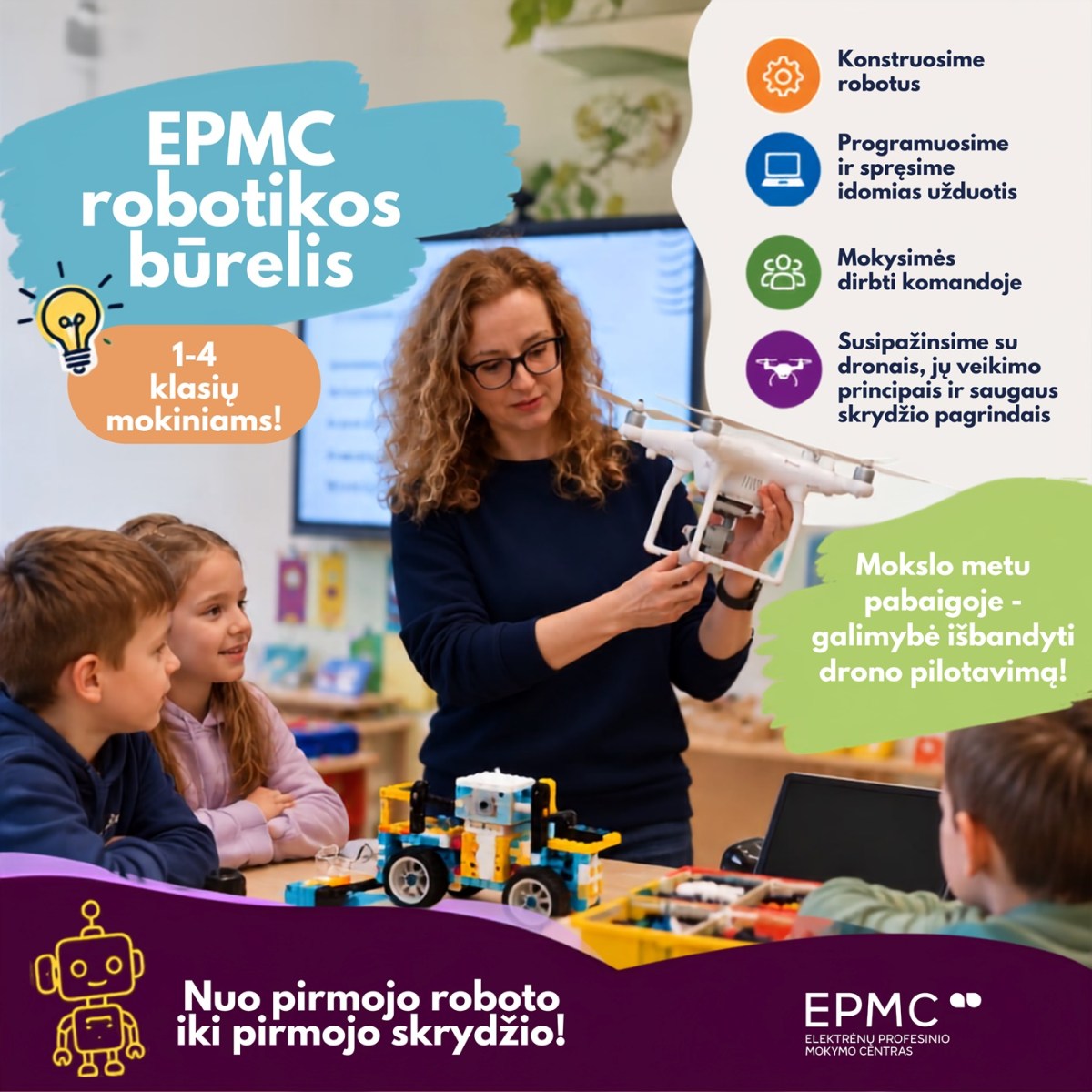 Koło robotyki – Centrum Kształcenia Zawodowego w Elektrėnai
