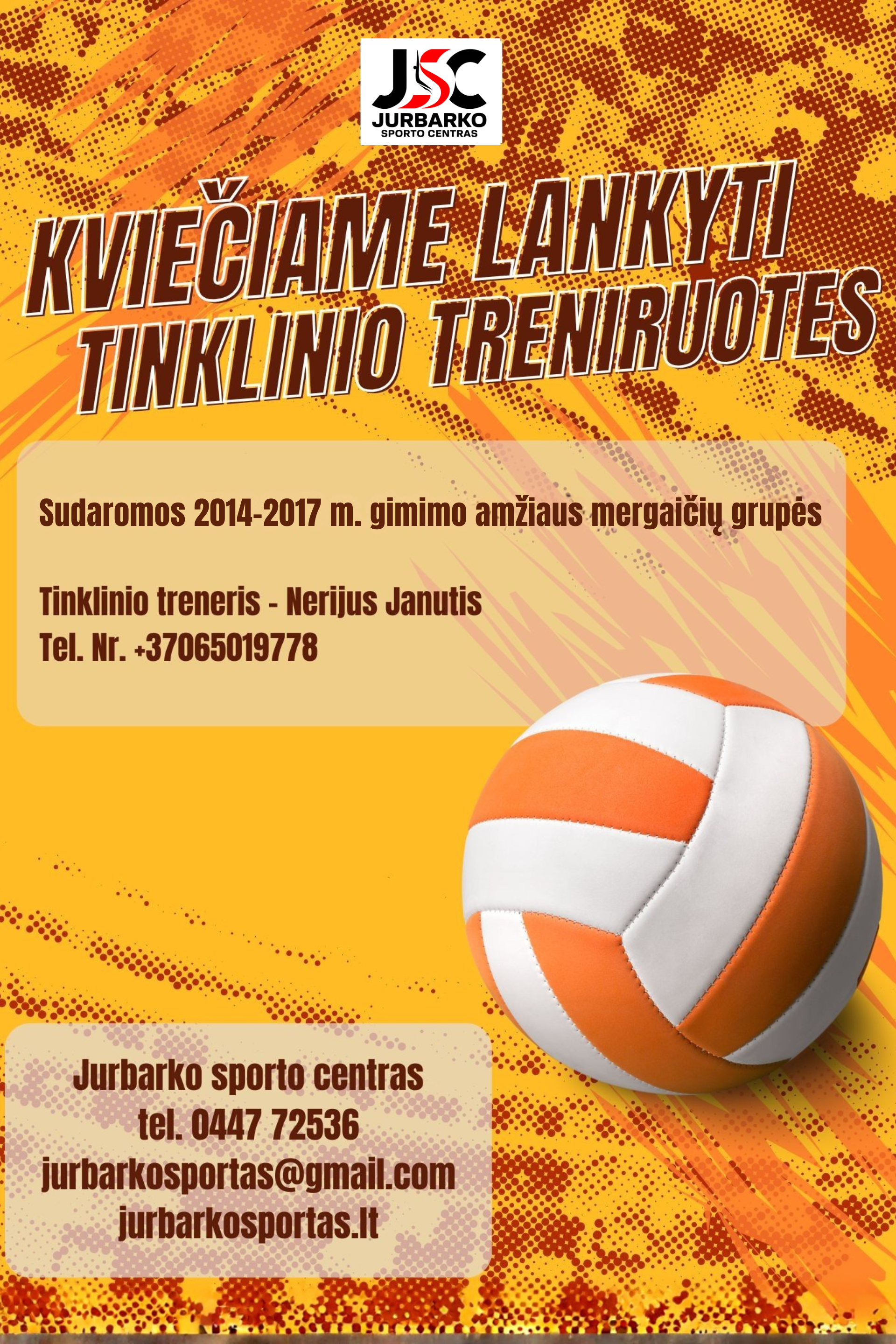 Tinklinio treniruotės – Jurbarkas