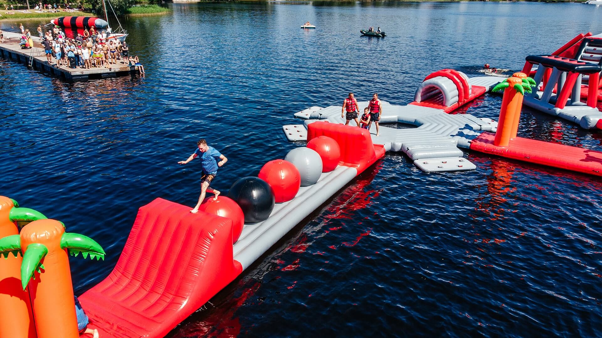 Vandens batutų parkas – Water Inn, Zaraso ežeras