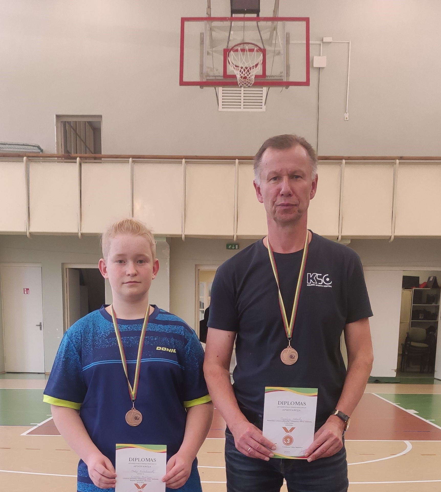 Treningi tenisa stołowego – Kelmė