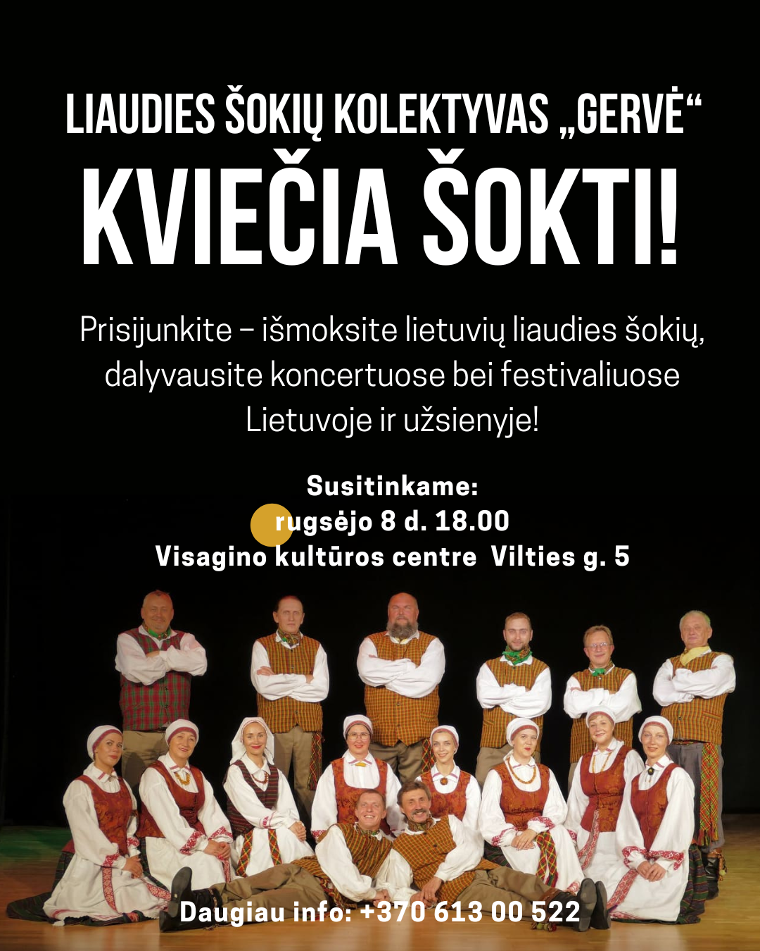 "Gervė" Folk Dance Group – Visaginas Cultural Center