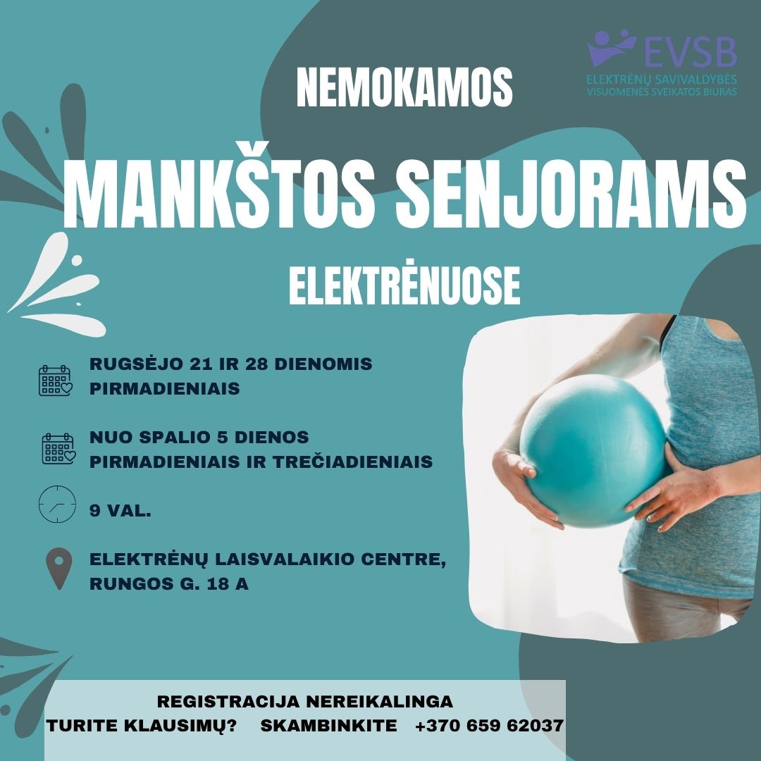 Funkcinės mankštos senjorams – Elektrėnų laisvalaikio centras