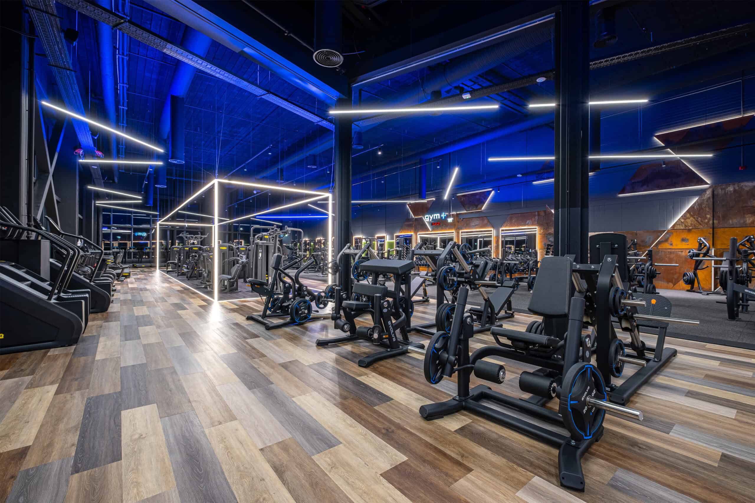 Sala treningowa – Gym+ przy ul. Pavilnionių 55