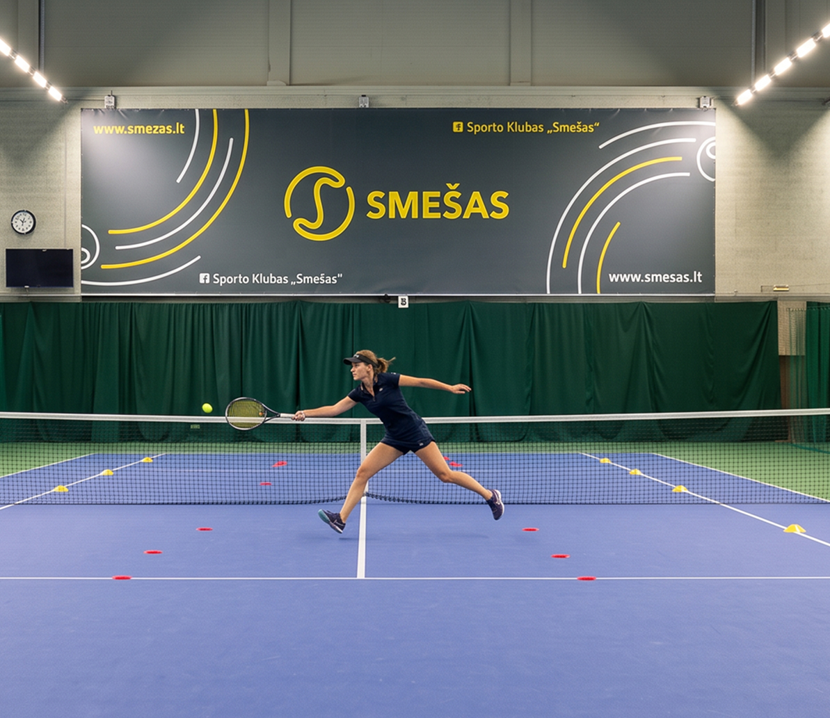 Treningi tenisa – klub sportowy „Smešas”, Rainiai