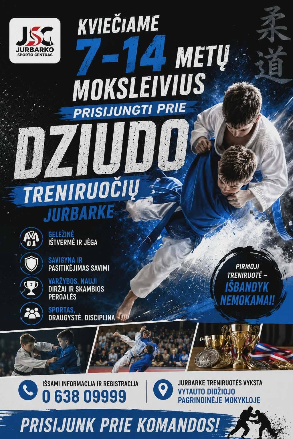 Dziudo treniruotės vaikams – Jurbarkas