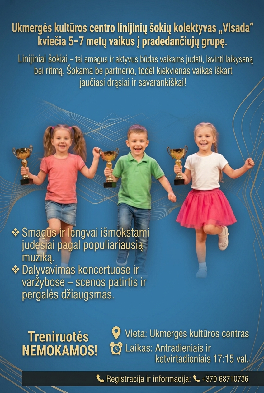 Children's and Teen Groups of the "Visada" Line Dance Troupe – Ukmergė Cultural Center
