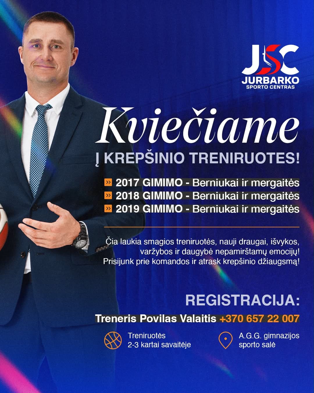 Krepšinio treniruotės vaikams – Jurbarkas