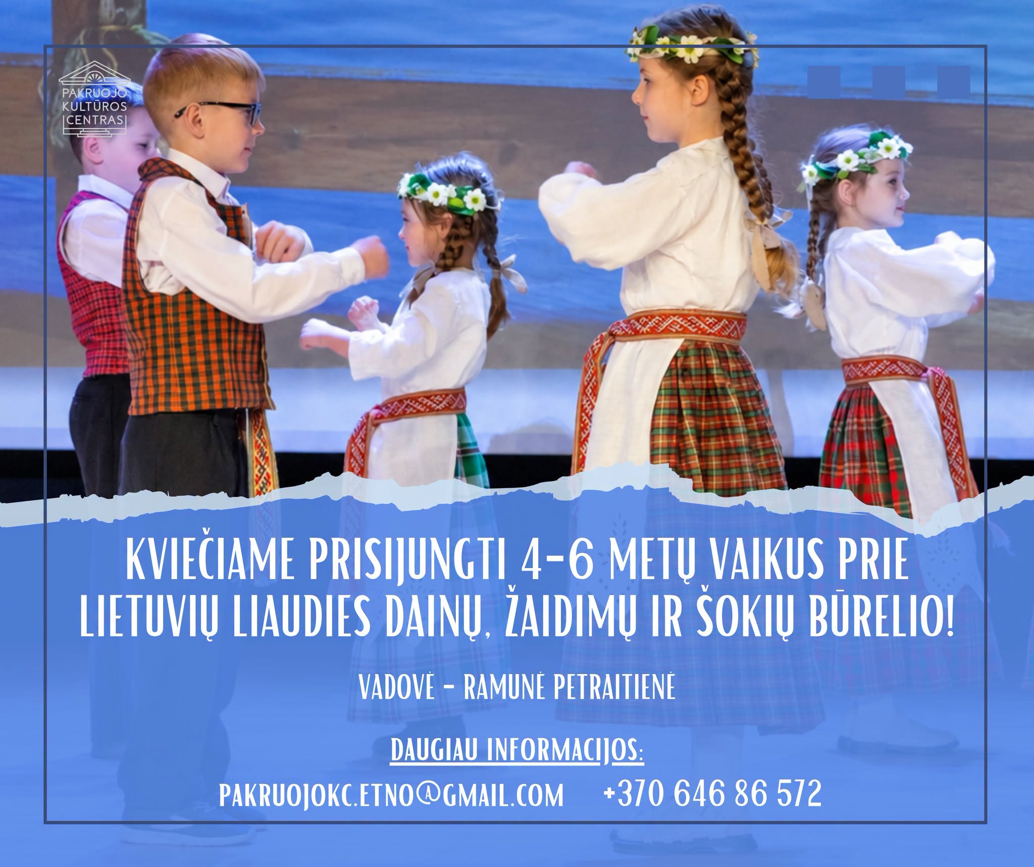 Lithuanian Folk Songs, Games, and Dances Club for Children Ages 4–6 – Pakruojis Cultural Center