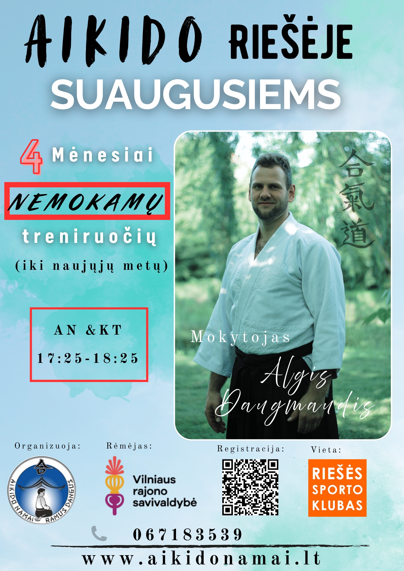 Aikido suaugusiems – Aikido namai „Ramus dangus“, Riešės sporto klubas